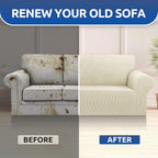KEKUOU Stretch Oversized Sofa Slipcover 1 Piece Couch Sofa Cover Furniture - Image 7