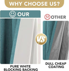 H.VERSAILTEX Linen Blackout Curtains 72 Inches Long 100% Absolutely Blackout - Image 3