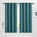 NICETOWN Blackout Curtains 63 inches Long, Grommet Window Treatment Energy by NICETOWN