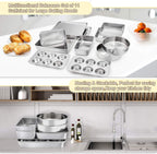 TeamFar Stainless Steel Bakeware Set of 11