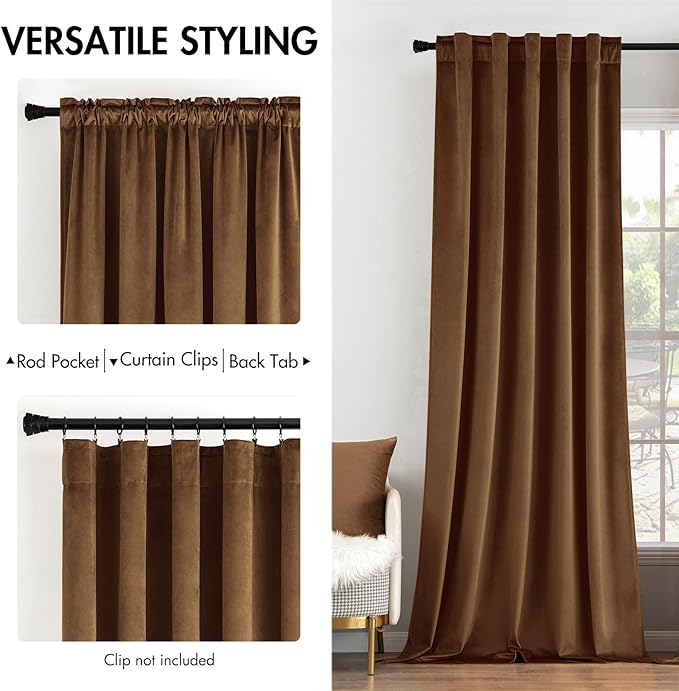 MIULEE Velvet Curtains 84 inches - Image 2