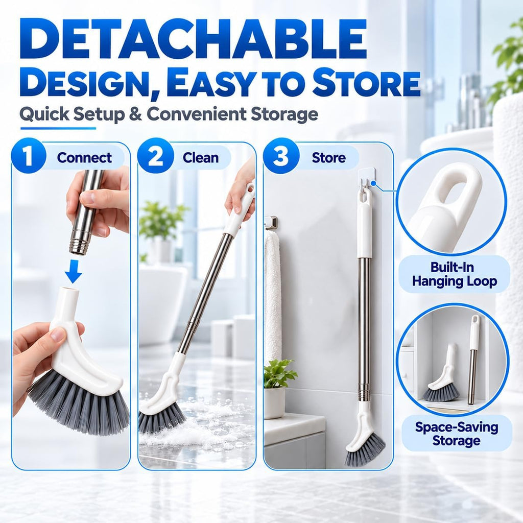 Revice Cleaning Brush,Extendable Crevice Cleaning Brush 2PCS