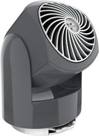Vornado Flippi V6 Compact Air Circulator Fan, Quiet Portable Travel Fan for Office or Bedroom, Adjustable Head, 2 Speeds, Storm Gray