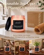 M&SENSE Cranberry Orange Spice Scented Candle for Fall Holiday Home Decor