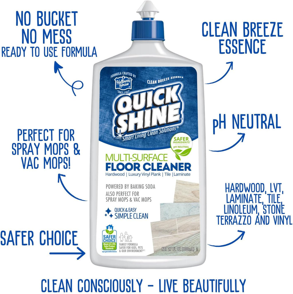 Quick Shine Multi-Surface Floor Care System 27 oz-2 Pk, Clean & Polish