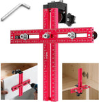 Cabinet Hardware Jig – Adjustable Drill Guide Template for Knobs & Handles Precision Hole Locator for DIY Cabinet Installation Fits 2.5" to 7.5" Spacing