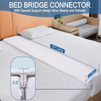 Vekkia 75” Split King Gap Filler for Adjustable Bed, Close Mattress Gap