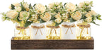 Mkono Fall Centerpieces for Tables Dining Room Decor with Mason Jar Lights