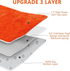 Orange Shag Area Rugs for Bedroom Living Room, 5X8 Ultra Soft Fluffy Area Rugs - Image 5