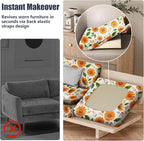 8Pcs Stretch Patio Cushion Covers, Outdoor Couch & Sofa Replacement Slipcovers - Image 5