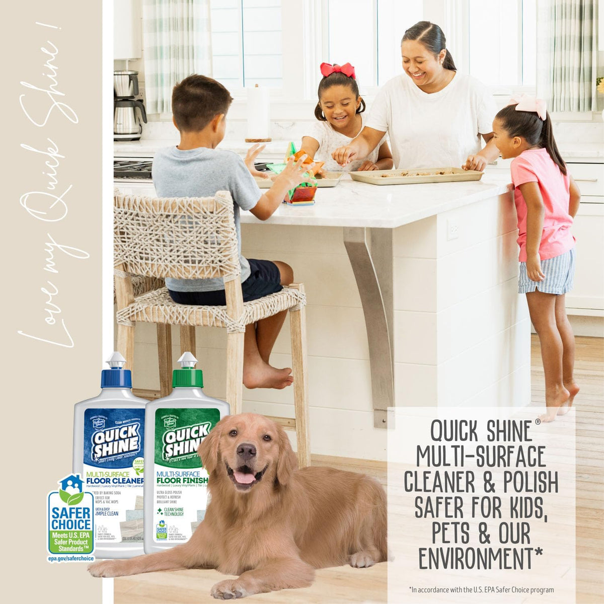 Quick Shine Multi-Surface Floor Care System 27 oz-2 Pk, Clean & Polish