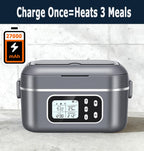 27000mAh Cordless Electric Heated Lunch Box for Adults 2 x 6.3 cups