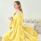 BEDELITE Fleece Blanket Light Yellow Throw Blankets - Image 4