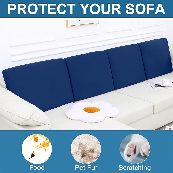 Smiry Printed Couch Cushion Covers, Stretch Soft Couch Covers - Image 7