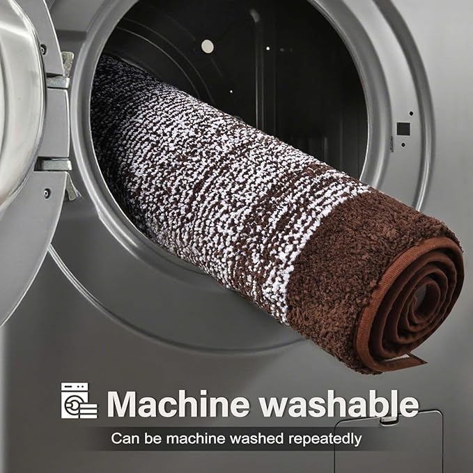 Bathroom Rugs 30x20 Non Slip Washable, Soft Absorbent Quick Dry Mats - Image 9