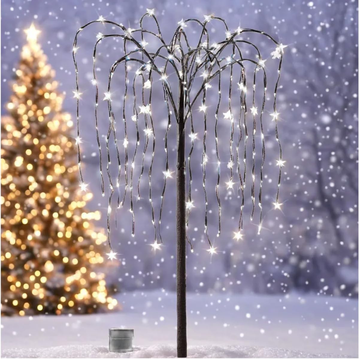 Collections Etc Solar Willow Tree, Decor
