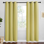 NICETOWN Paler Yellow Room Darkening Curtains by NICETOWN