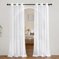 NICETOWN White Sheer Curtains 80 inches Long by NICETOWN