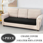 Couch Cushion Cover Chaise Lounge Cover Washable Separate Seat Chaise Couch - Image 3