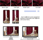 Simplebrand Ava Burgundy Blackout Curtains - Image 9