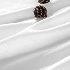 MIULEE White Linen Curtains 94 Inch Long 2 Panels - Image 2