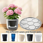 Set of 3, 16.5-inch Stainless Steel Round Plant Pot Risers