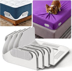 B-Land Bed Sheet Holders for Corners:Non-Stretch Fitted Sheet Grippers