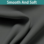 Yakamok 100% Dark Gray Blackout Window Curtain Panels Full Light Blocking Drapes - Image 7