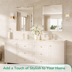 TokeShimi Bathroom Vanity Mirror Frameless with 1" Beveled Edge 24x36 in