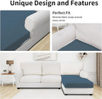 Easy-Going Stretch Sectional Couch Covers 1 Piece Chaise Lounge Slipcover L - Image 3