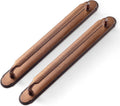Goo-Ki 2 Pack Antique Copper Cabinet Pulls with Backplate Spacer, 7-1/2" Hole Center Zinc Alloy Kitchen Drawer Pull Handles Hardware for Furniture