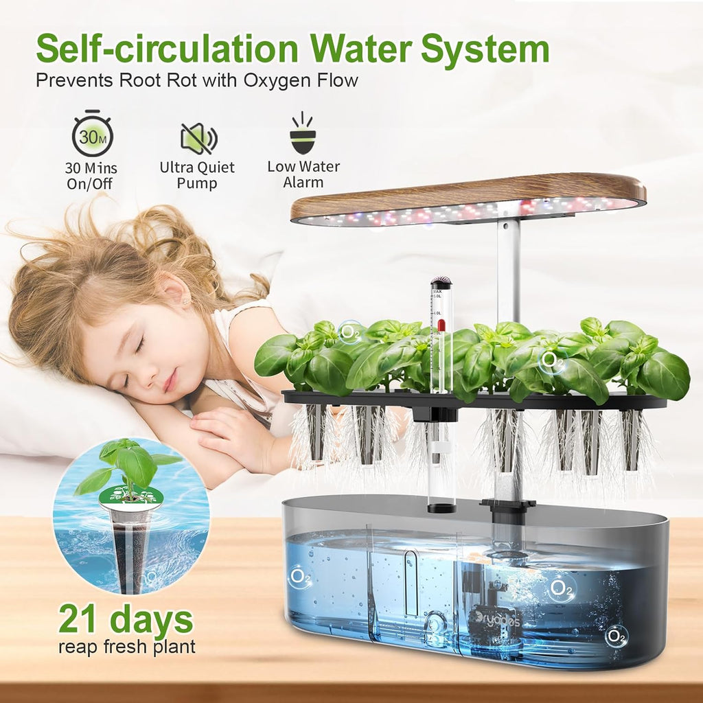 Hydroponics Growing System Indoor Garden: 12 Pods Hydroponic Planter