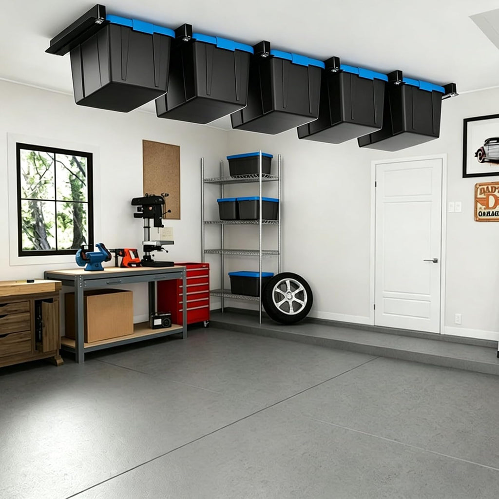 Garage Ceiling Storage Racks, 17 Inch Rails, 8 Pack