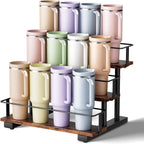 4-Tier Water Bottle Rack for 16 Stanley 40 oz Tumblers