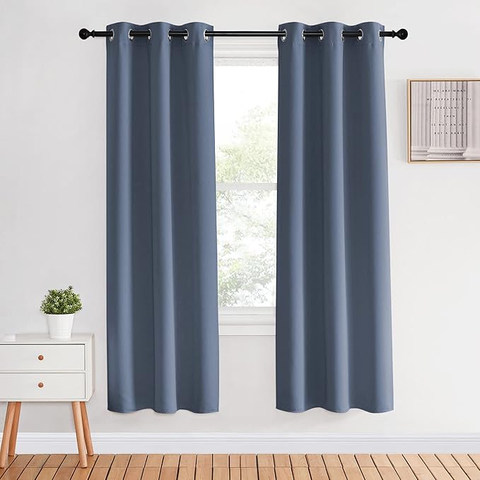 NICETOWN Blackout Curtains for Bedroom, Stone Blue, Home Decoration Thermal by NICETOWN