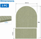 Large Arched Felt Bulletin Board, Sized 36" x 24" for Office & Wall Decor – 6 Customizable Adhesive Tiles with Pins are Perfect to Display Your Photos (Sage Green)