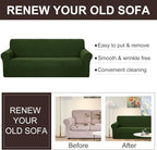 U-NICE HOME Oversized Stretch Loveseat Couch Cover Sofa Covers Washable Sofa - Image 5