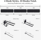 Garage Wall Organizer, 49.5-Inch Tool Rack, 510 lb Capacity