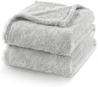 Exclusivo Mezcla Plush Fuzzy Fleece Bed Blanket Queen Size, Super Soft - Image 7