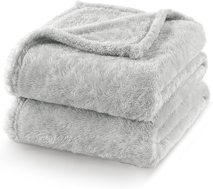 Exclusivo Mezcla Plush Fuzzy Fleece Bed Blanket Queen Size, Super Soft - Image 7