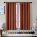 Simplebrand Ava Terracotta Blackout Curtains by Simplebrand