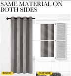 NICETOWN Chrome Gray Blackout Curtains 84 inches Long - Image 6
