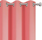 LEMOMO Blackout Curtains 42 x 84 inch/Coral Curtains Set of 2 Panels/Thermal - Image 6