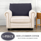 Couch Cushion Cover Seat Cushion Cover Stretch Armchair Cover Separate - Image 3