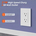 in Wall Cable Management Kit 2 AC TV Outlet Wall Kit 7.8ft Cord Power Relocation in Wall Outlet Extender for Living Room Bedroom and Home Theater