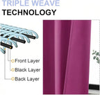 Simplebrand Ava Hot Pink Short Blackout Curtains - Image 5