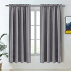 DWCN Grey Room Darkening Blackout Curtains by DWCN
