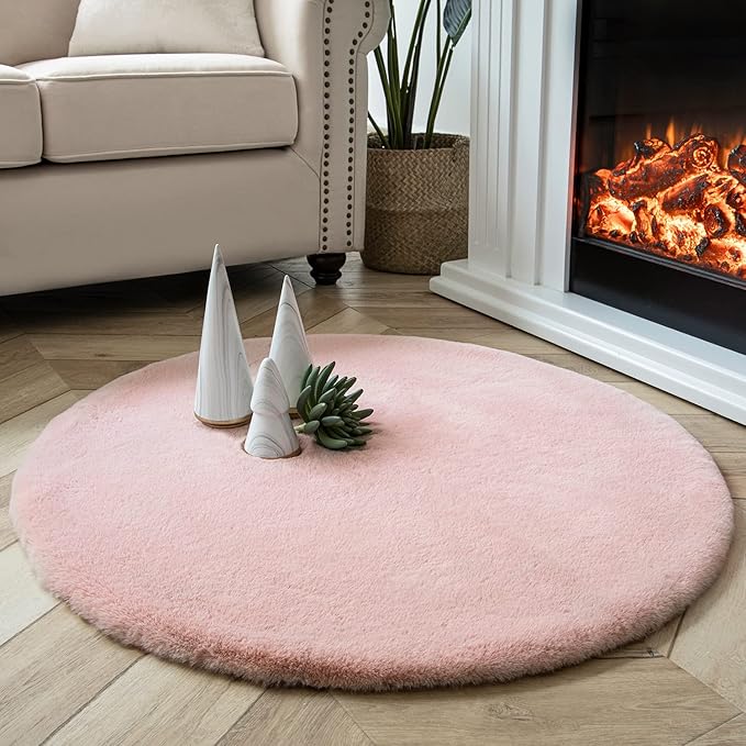 Ashler HOME DECO Ultra Soft Faux Rabbit Fur Chair Couch Cover Area Rug - Image 4