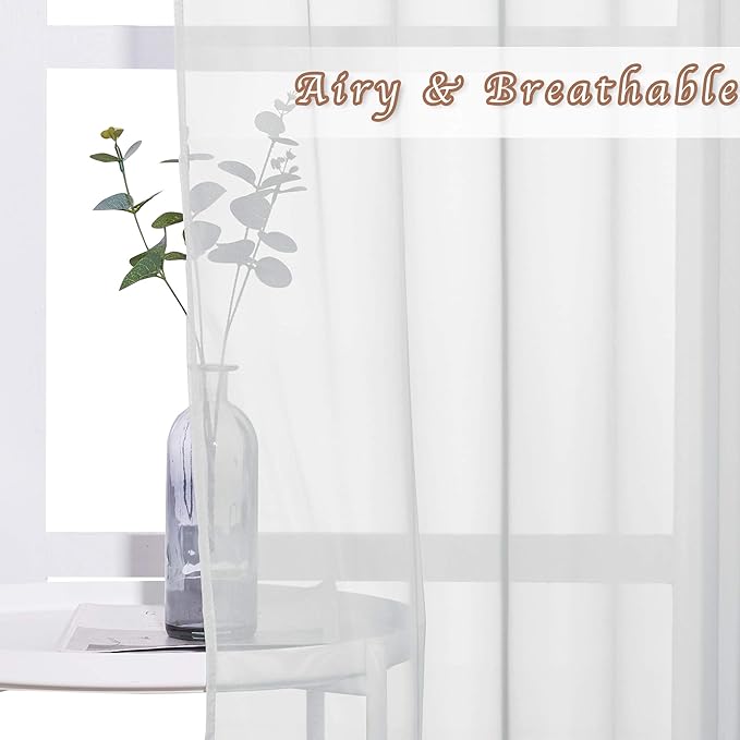 NICETOWN Sheer Curtains 72 inches Long - Image 3