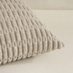 Fancy Homi 4 Packs Taupe Decorative Throw Pillow Covers 24x24 Inch - Image 4